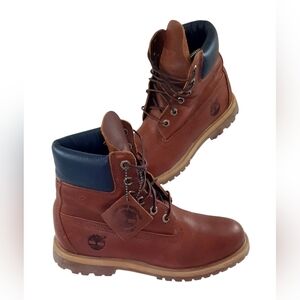 Timberland 6" Premium Glazed Ginger Leather Boots Women Size M
